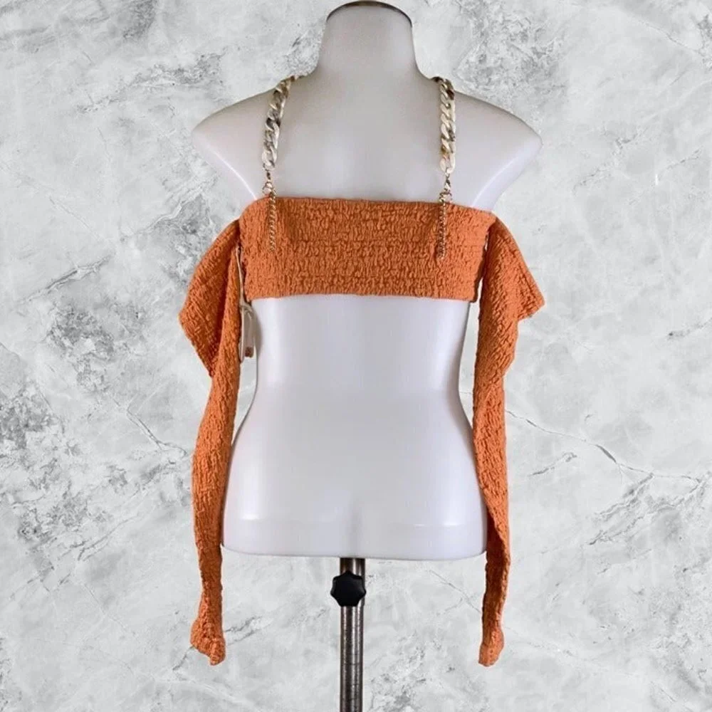 Camila Coelho Kimberly Top - Ginger Orange